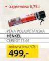 Merkur Pena poliuretanska Henkel Ceresit TS 61 zapremine 0,75 l