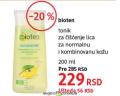 DM market Tonik za čišćenje lica za normalnu i kombinovanu kožu Bioten
