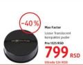 DM market Max Factor Loose Translucent kompaktni puder