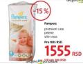 DM market Pampers Premium Care pelene