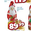 Dis market Deda Mraz novogodišnja čokoladna figura, 80g