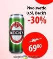 MAXI Becks pivo svetlo u limenci, 0,5l