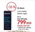 DM market Mr.Black crna maska aktivni ugalj, 60g